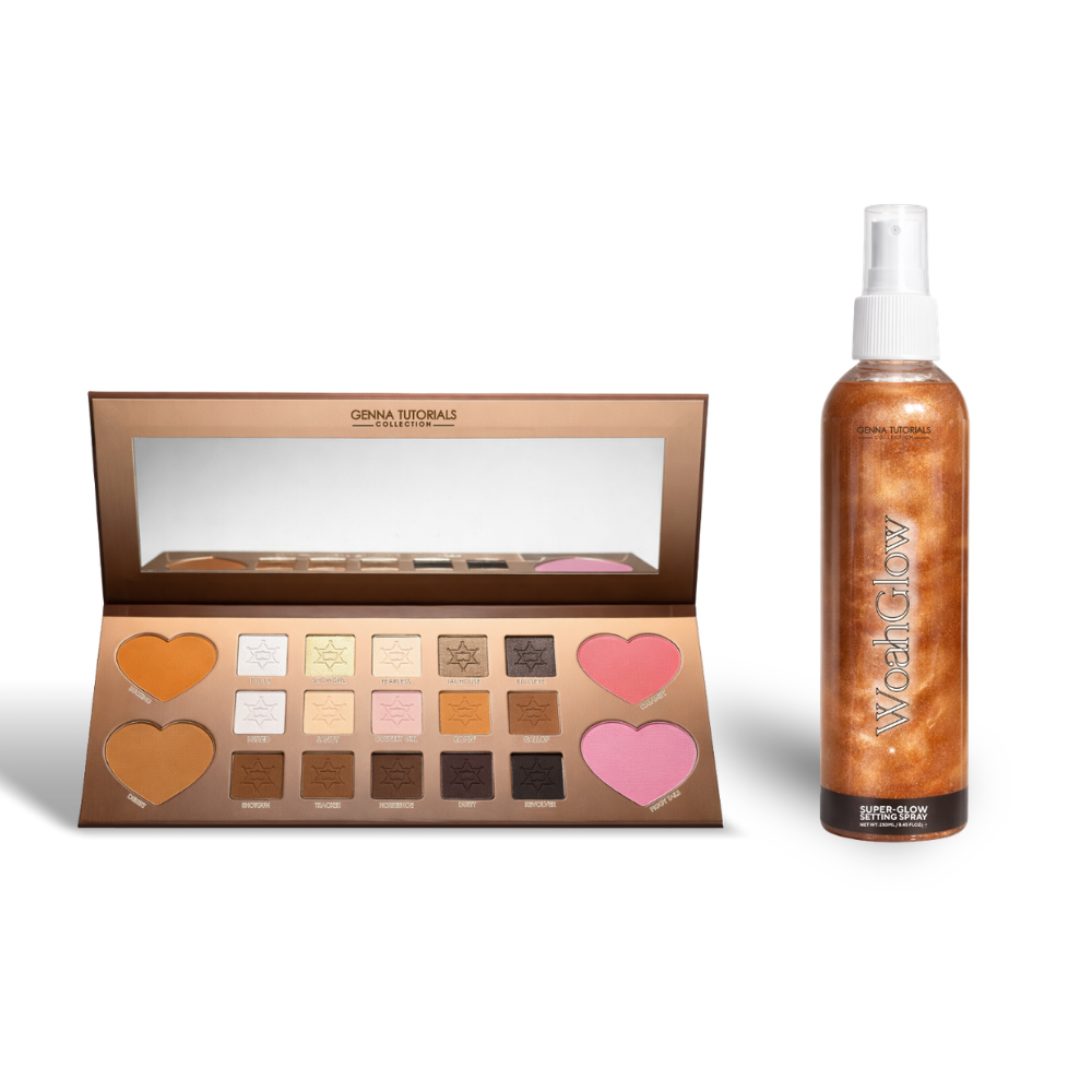 Golden Hour Essentials Bundle (Palette & WoahGlow SuperGlow)